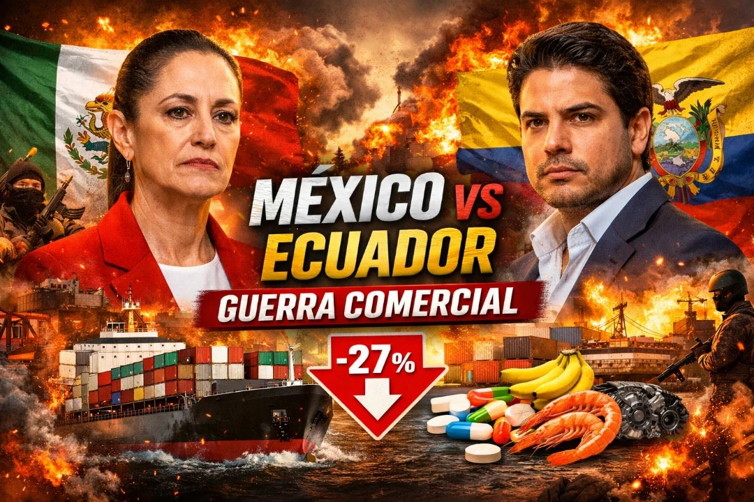 Ruptura México–Ecuador: guerra comercial golpea con fuerza y tensa la diplomacia regional