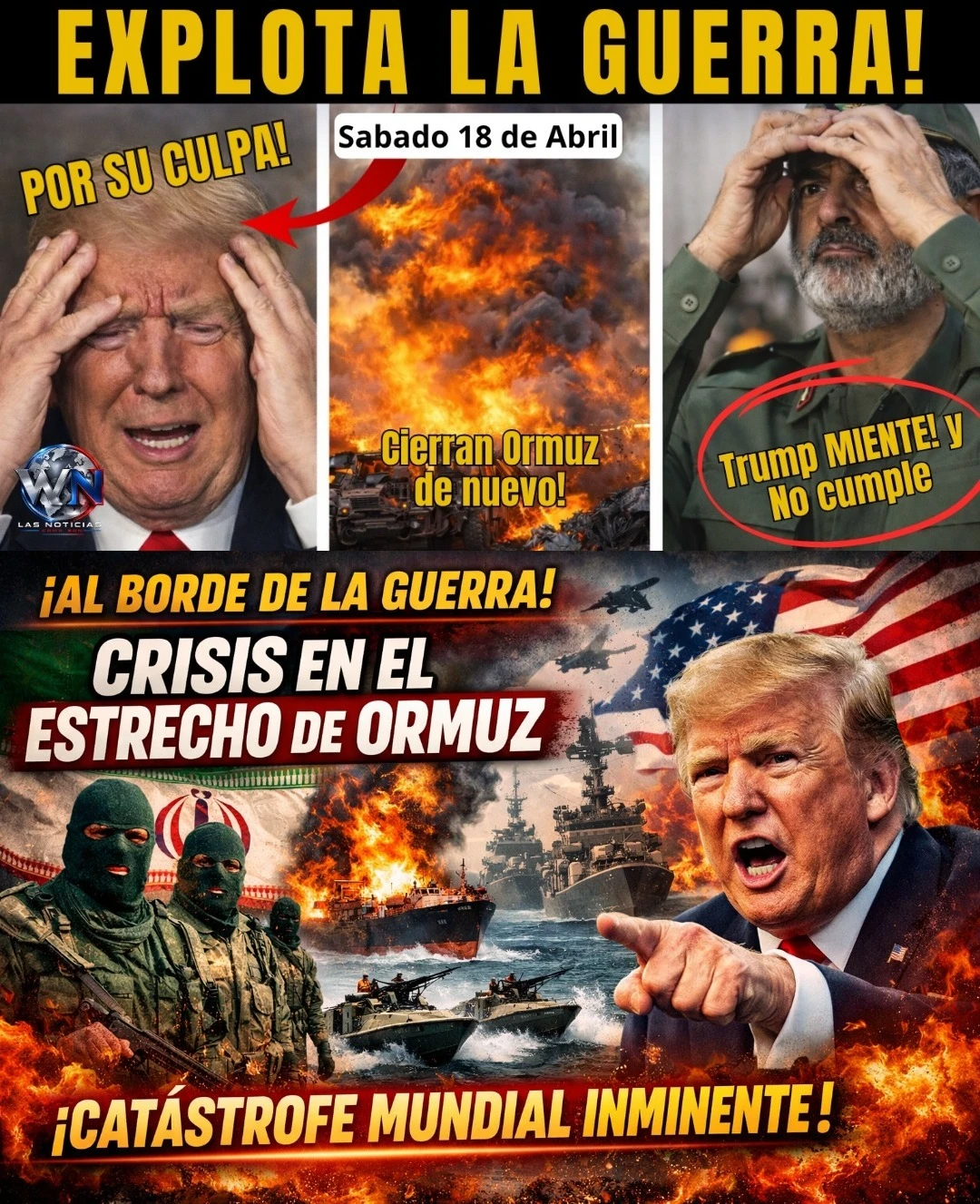 Irán retoma el control militar del estrecho de Ormuz y vuelve a tensar la paz con Estados Unidos