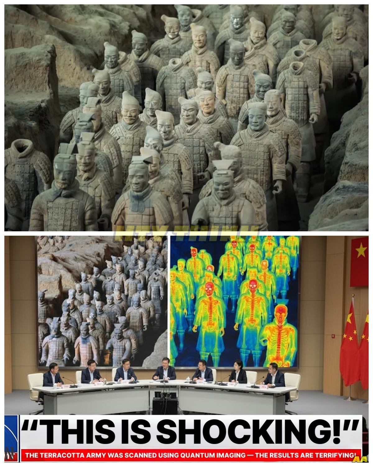 THE TERRACOTTA ARMY WAS SCANNED USING QUANTUM IMAGING — AND THE RESULTS SENT SHOCKWAVES THROUGH THE SCIENTIFIC WORLD ⚡ When the ancient warriors of China’s Terracotta Army were scanned using cutting-edge quantum imaging technology, researchers uncovered something unexpected and deeply unsettling: hidden layers, minute details, and possible secrets that had remained undetected for centuries. What was thought to be a simple archaeological marvel now holds mysterious new features — symbols, anomalies, and perhaps even evidence of a more complex, secretive purpose behind their creation. The findings have left experts questioning whether these figures were more than just guardians for the emperor, but key players in a forgotten story of power, ritual, and possibly even a lost technology. Are we ready for the truths that quantum scanning might reveal?  - News