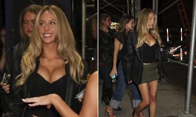 Alix Earle spills out of plunging top while clubbing in New York after split from NFL star Braxton Berrios