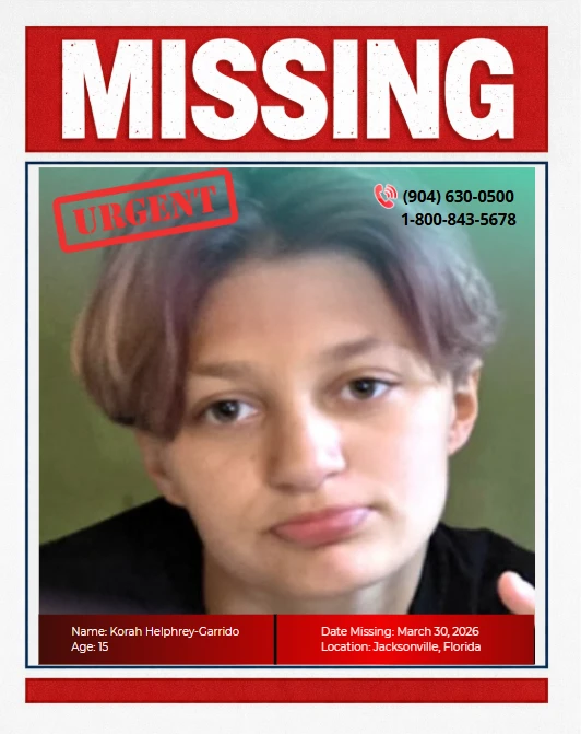 15-YEAR-OLD KORAH HELPHREY-GARRIDO HAS BEEN MISSING FOR OVER A WEEK. HAVE YOU SEEN HER? 5838