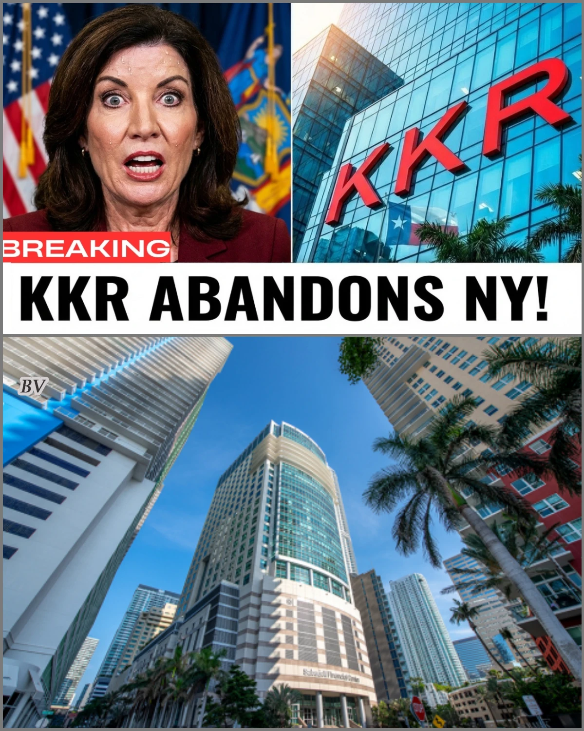 New York Governor Erupts in Fury as Wall Street Giant KKR Plants Flag in Miami – The Exodus Accelerates
