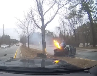 A Police Chase Of A Wanted Suspect Builds Tension Before Ending In A Sudden Crash