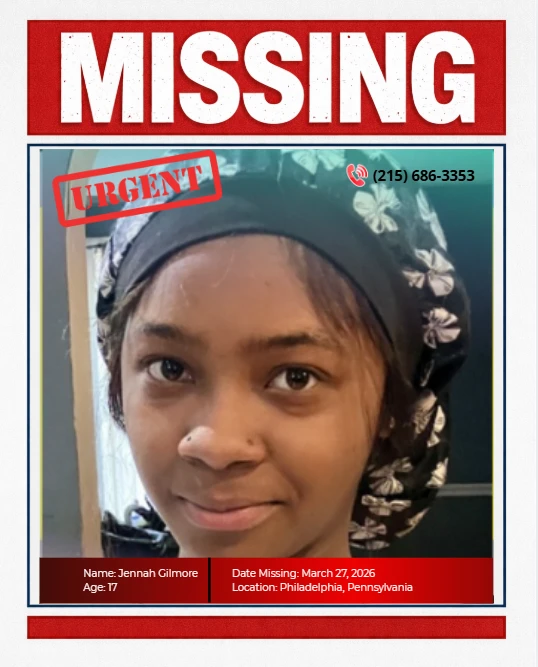 17-YEAR-OLD JENNAH GILMORE IS MISSING FROM PHILADELPHIA AND NEEDS OUR HELP 5837