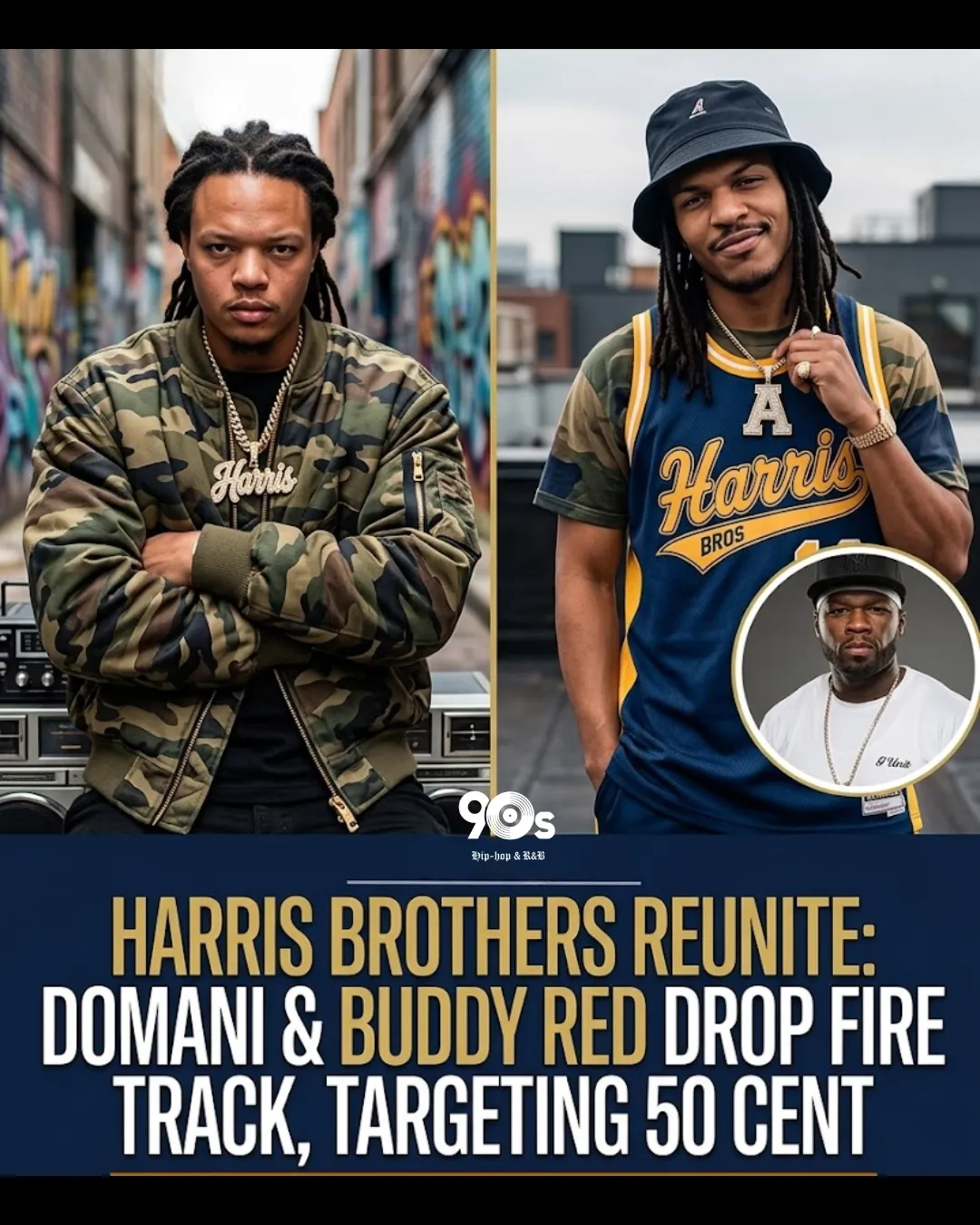 Domani Harris Teams Up With Buddy Red, Takes Aim at 50 Cent in New Track