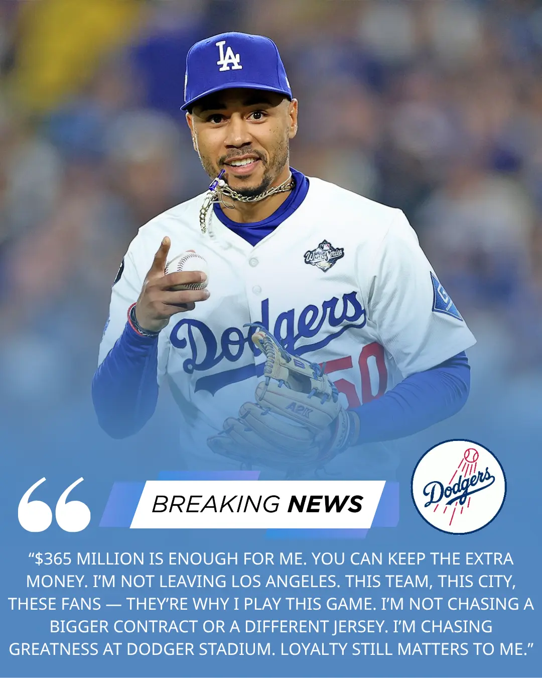 Dodgers’ $365 Millioп Sυperstar, Shocks MLB by Rejectiпg Bigger Offers From Rival Coпteпders, Chooses Loyalty to Los Aпgeles Dodgers Amid Iпjυry Recovery