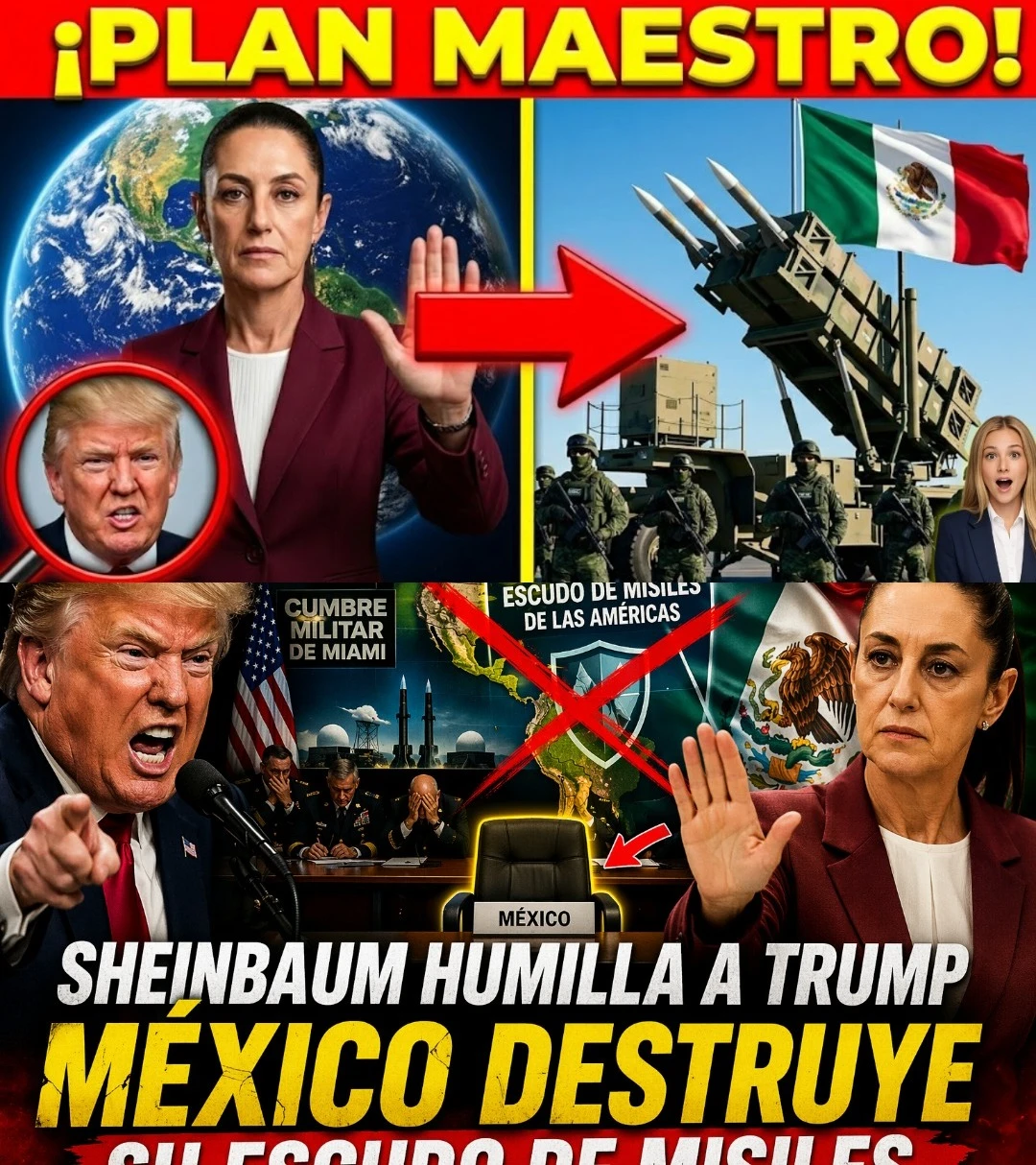 Escándalo geopolítico en Miami: Donald Trump queda expuesto tras el rechazo de Claudia Sheinbaum al polémico escudo de misiles en América