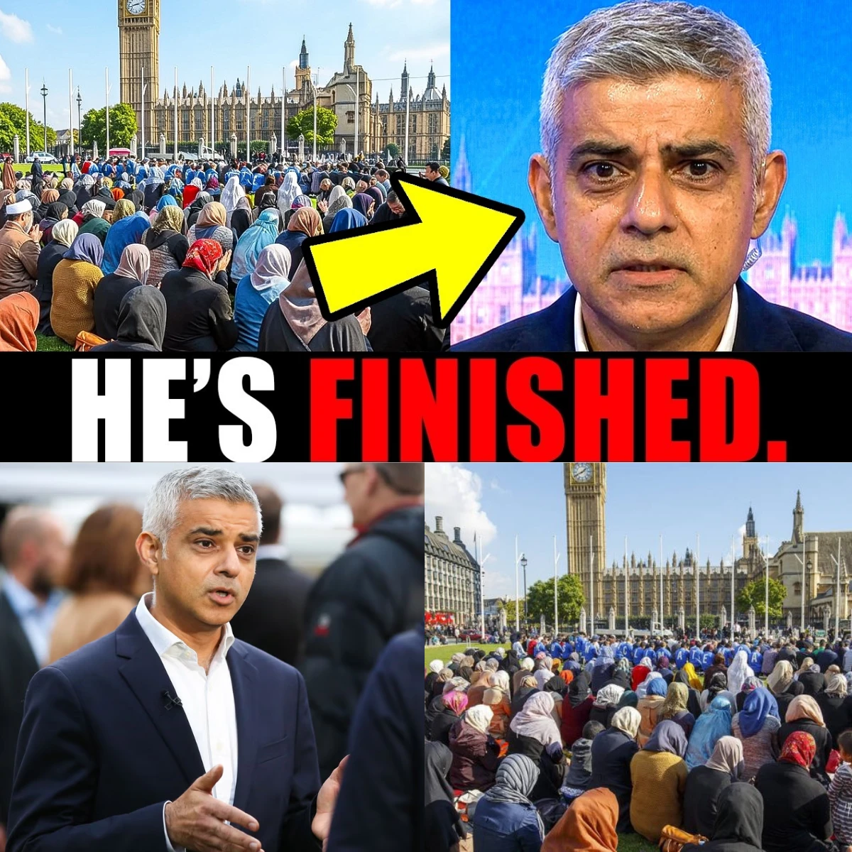 "‘The Shocking Breakdown!’: Muslim London Mayor COLLAPSES on Live TV—‘Did He Finally Realize the Weight of His Decisions?’"-lynn