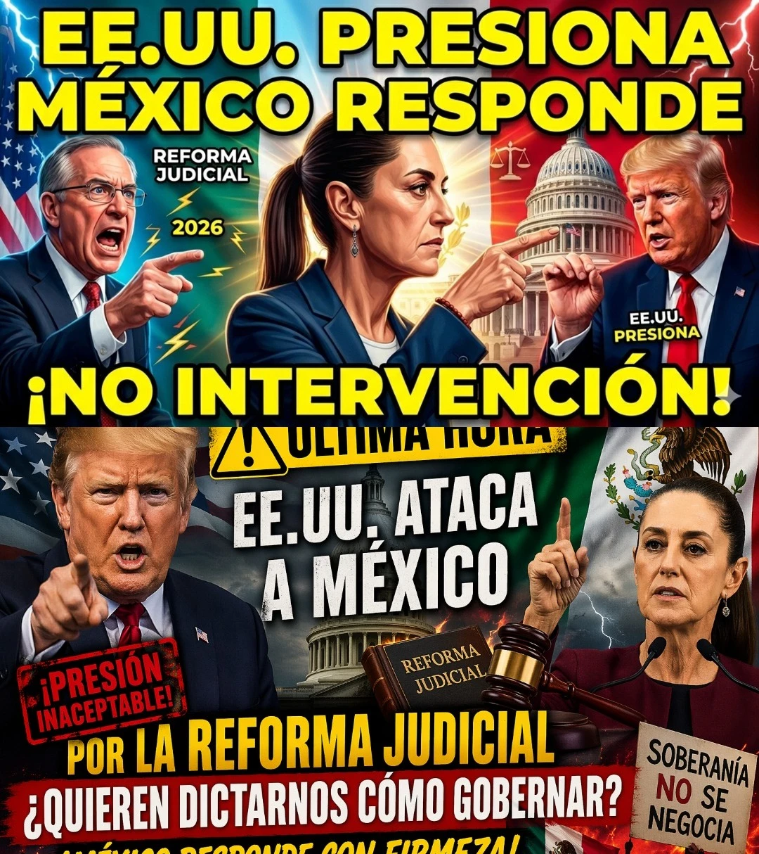  ¡Escalada sin precedentes! Estados Unidos lanza presión contra México por la reforma judicial y desata una tormenta diplomática que sacude la soberanía nacional