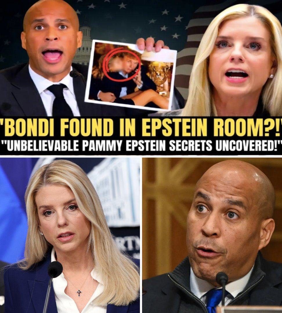 Cory Booker Confronts Pam Bondi During Epstein Hearing, Shocking Revelation Sparks Chaos and Raises Serious Oversight Questions