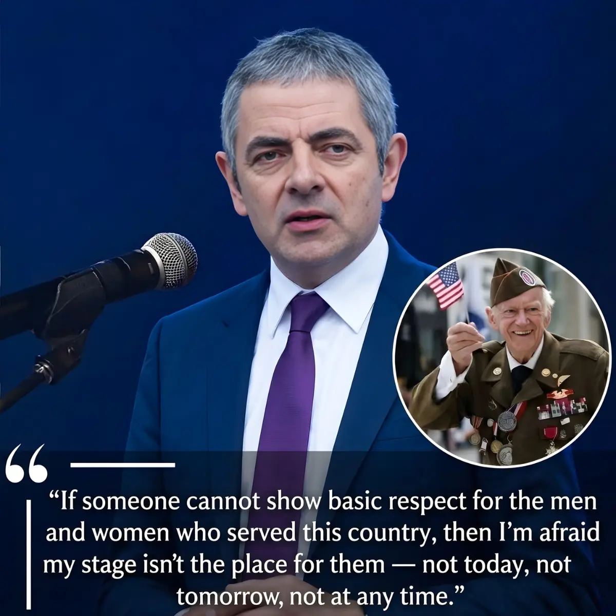 Rowan Atkinson Quietly Takes a Stand for Veterans at Charity Event