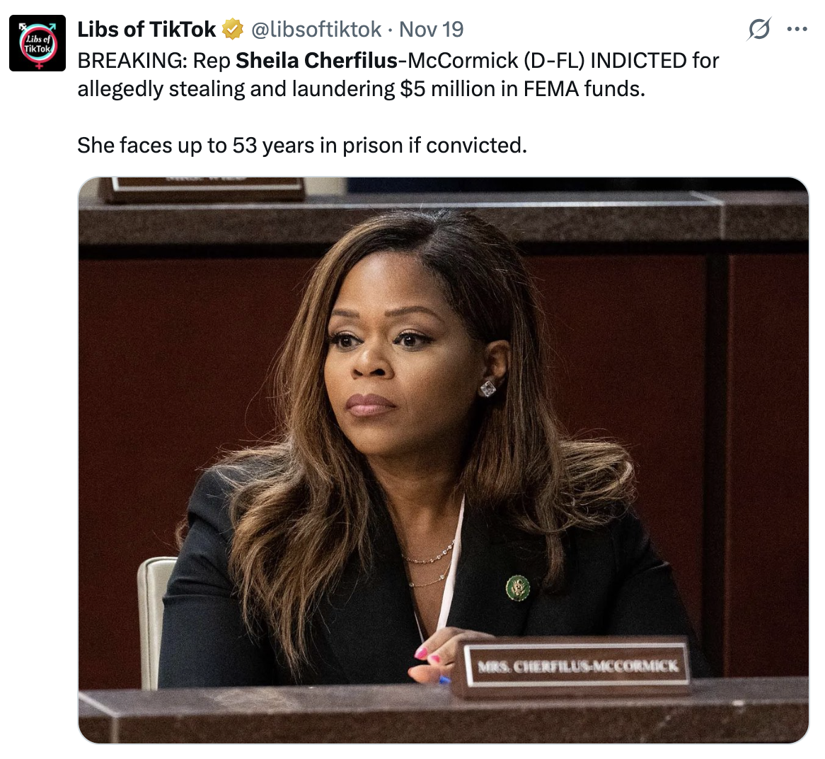 Democrat Congresswoman Surrenders To Authorities pssss