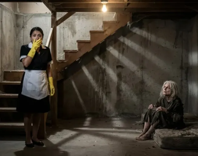 A housekeeper discovered a millionaire’s mother locked in a basement