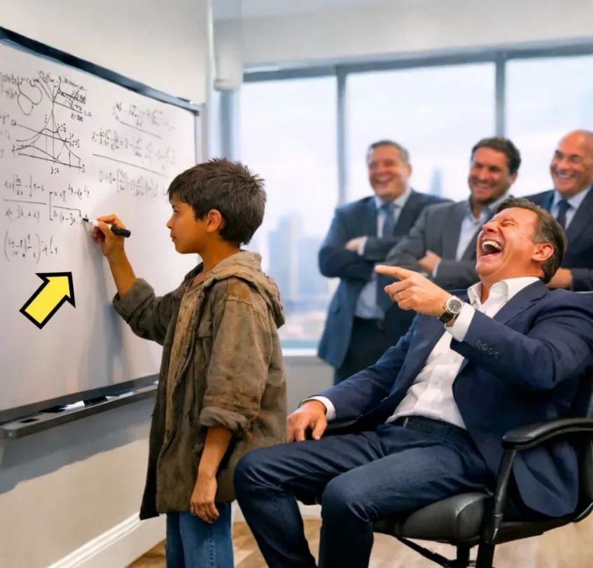 “A poor boy said, ‘Your calculations are wrong’… the millionaire laughed — until he realized the boy was right.”