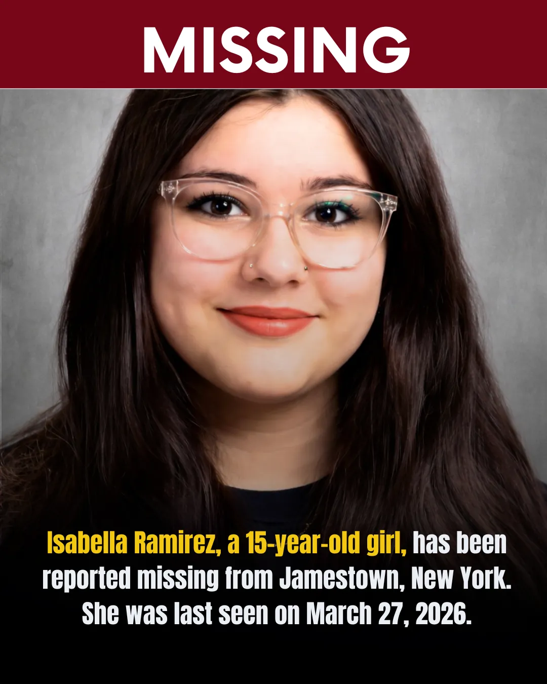 URGENT MISSING CHILD ALERT – HELP FIND ISABELLA RAMIREZ
