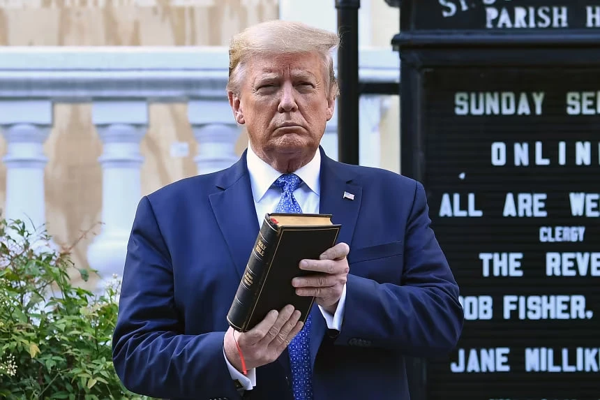 Why Trump is reading the Bible — at a complicated moment for his relationship with American Christians