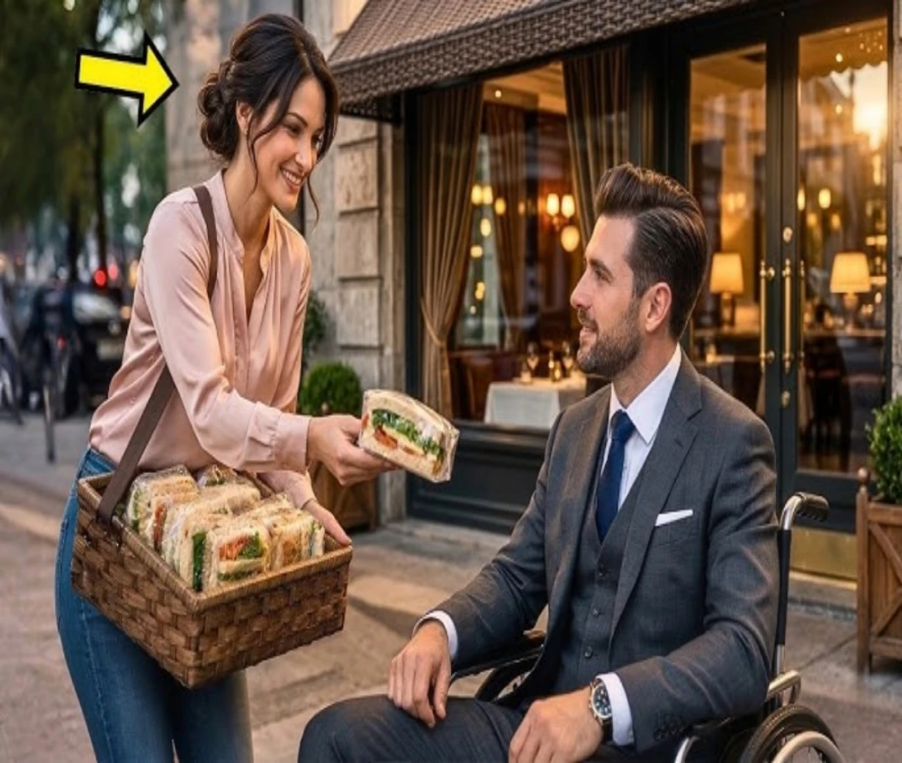 She Sold Sandwiches at the Office Door Until She Offered One to the Millionaire - Everything Changed