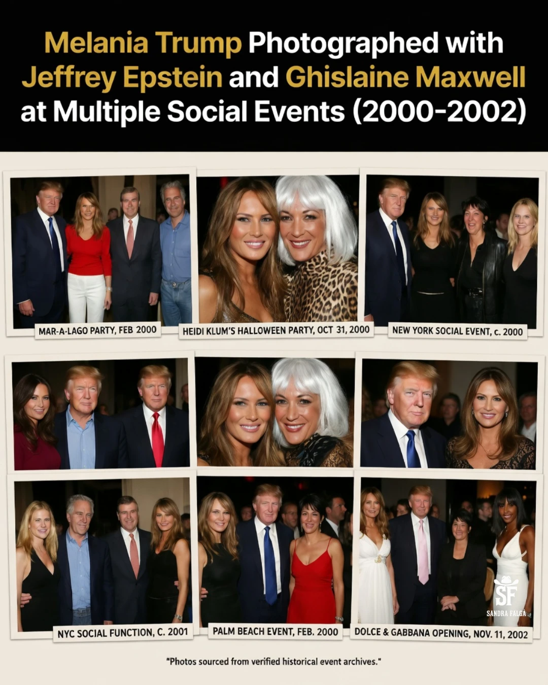 VIRAL PHOTOS SPARK NEW QUESTIONS ABOUT MELANIA TRUMP, JEFFREY EPSTEIN, AND GHISLAINE MAXWELL