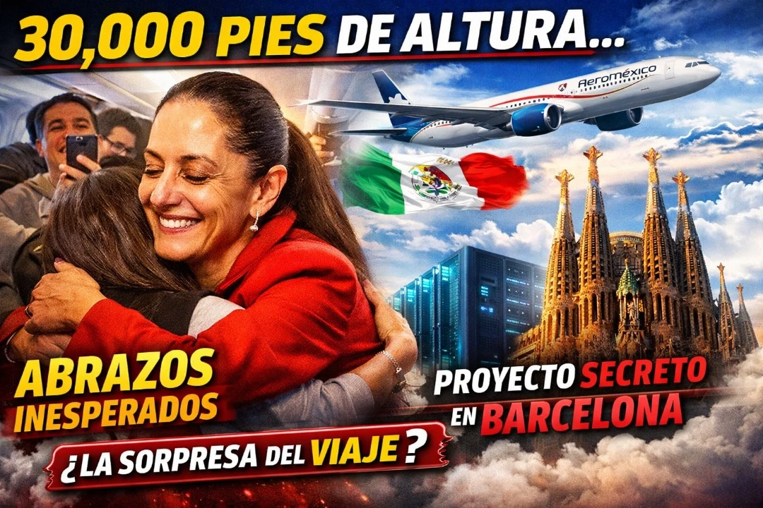 Histórico vuelo de Claudia Sheinbaum: abrazos a 30,000 pies y un mensaje de dignidad que recorrió el mundo