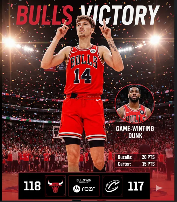 Chicago Bulls Edge Out Cleveland Cavaliers 118-117 in Thrilling Preseason Opener