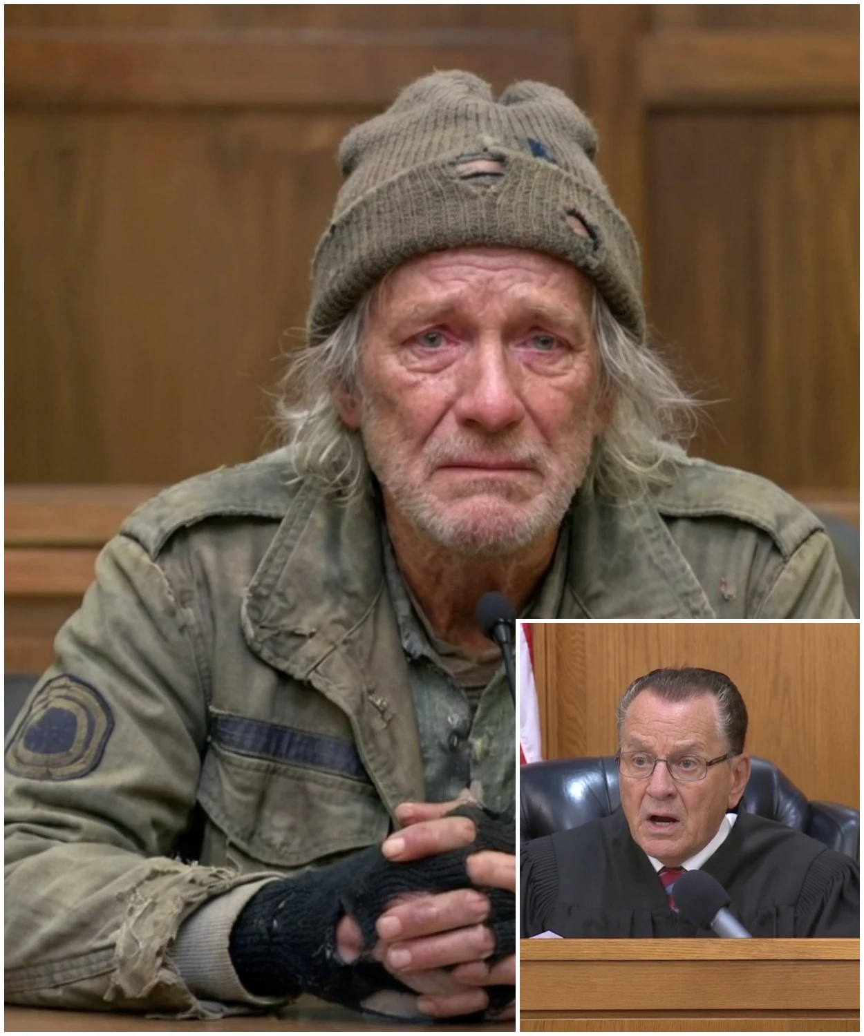 Courtroom Silent: Homeless Veteran Gives Judge a Rusty Coin — Verdict Leaves Everyone in Tears Today