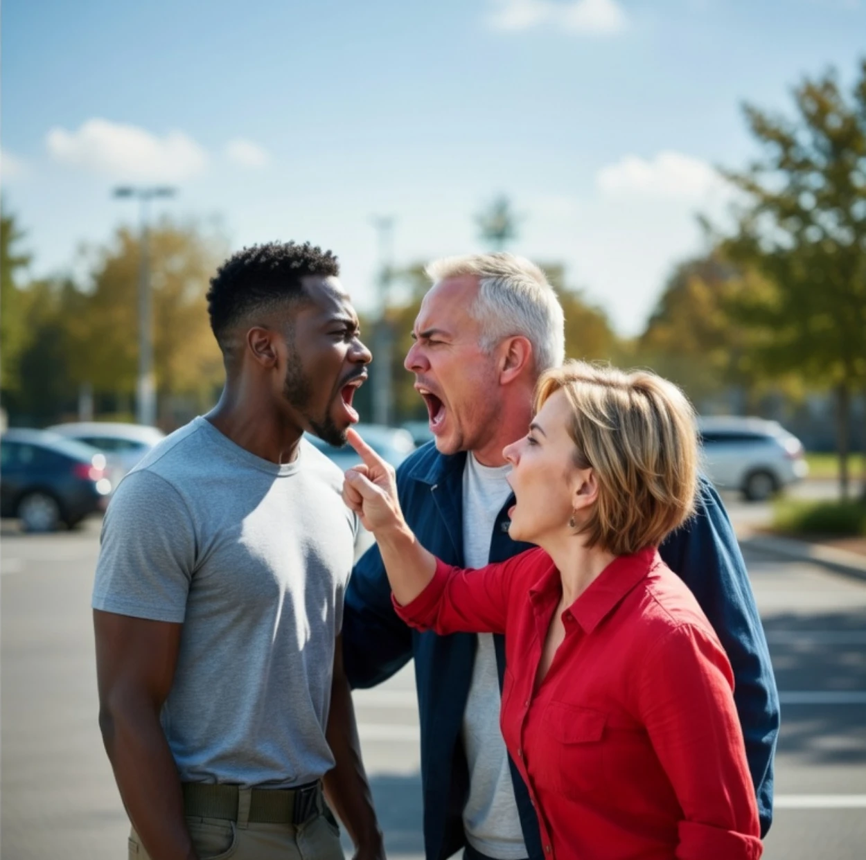 Racist Couple ATTACKS Black Navy Seal Over Parking Spot, 7 Minutes Later Karma Strikes