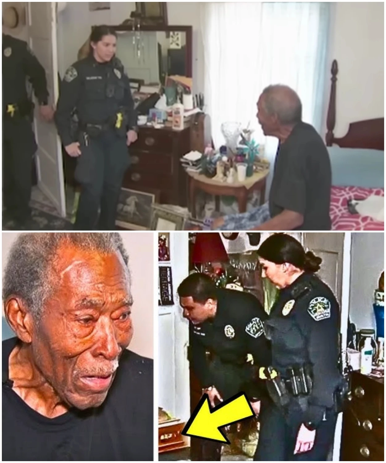 Elderly Veteran Calls 911, When Lady Cop Arrives and Sees His Kitchen She Does Something Shocking!