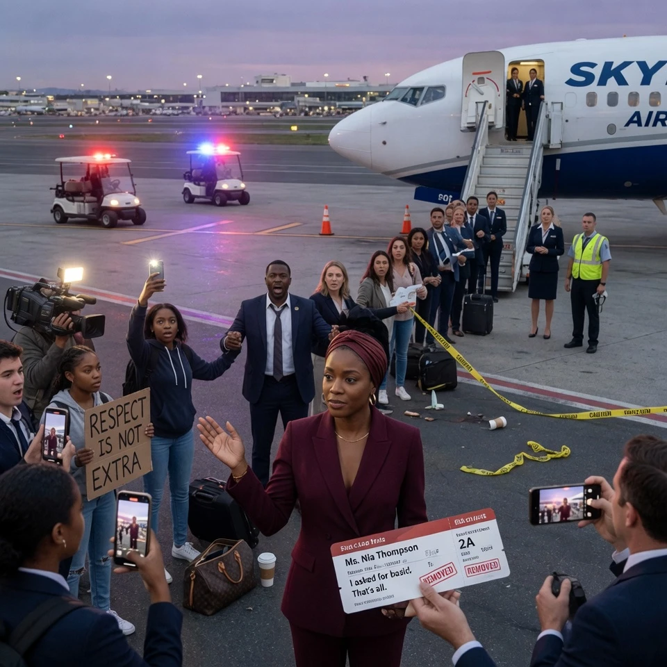 “You Can Move Quietly, or I Can Have You Removed,” the Flight Attendant Told the Black Woman in Seat 2A — and thought that cruel little power play had worked, until a passenger in first class collapsed, the captain begged for a doctor, and the woman she humiliated stood up in economy and answered in a voice that froze the entire plane.