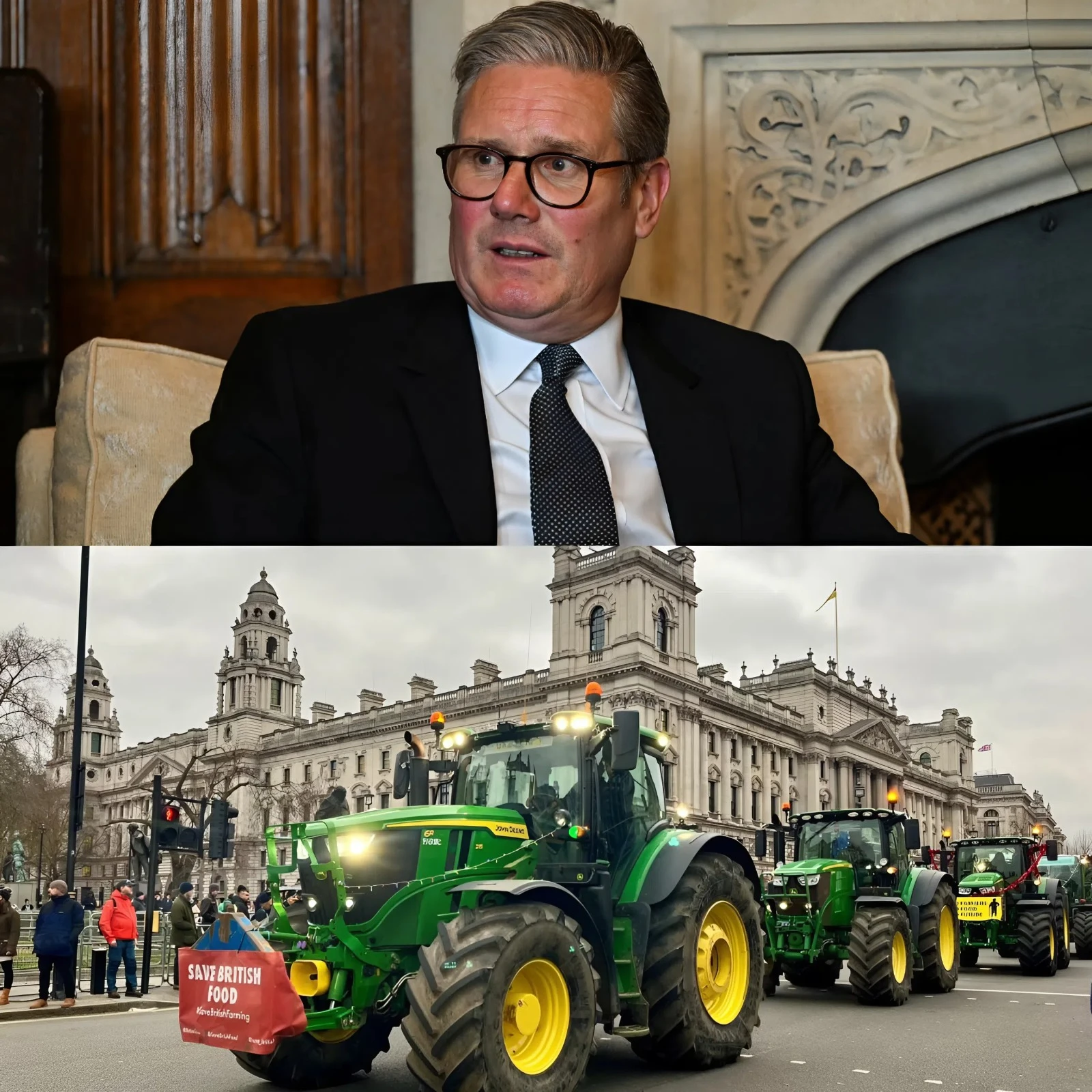 FARMERS DECLARE WAR ON STARMER – Over 1,800 TRACTORS LOCK DOWN LONDON Tep