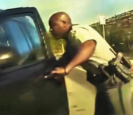 The Chase Involving An Officer Accused Of Taking Items From A Store