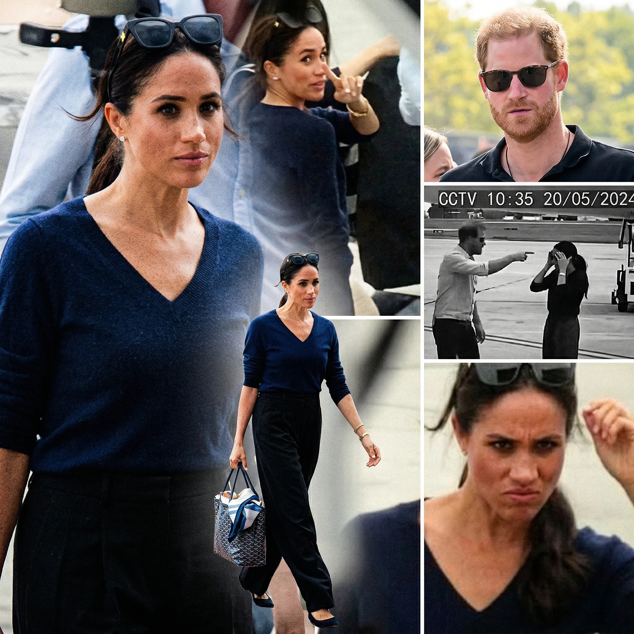 „Flughafen-Vorfall oder Missverständnis? Neue Berichte über Meghan Markle sorgen für Diskussionen“