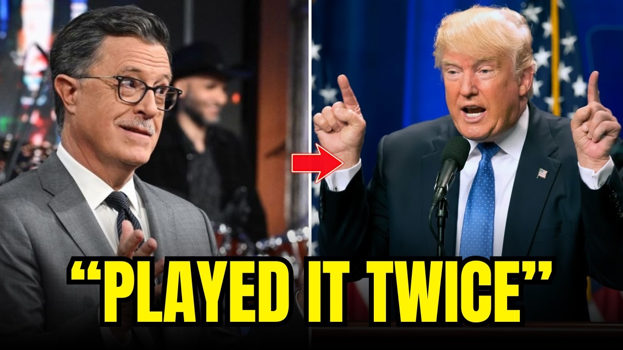 Stephen Colbert Replays Old Donald Trump Video, Sparking Online Discussion
