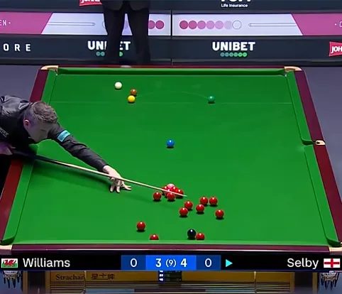 Snooker Geometry Bending: Mark Selby's Unthinkable 4-Red Plant!