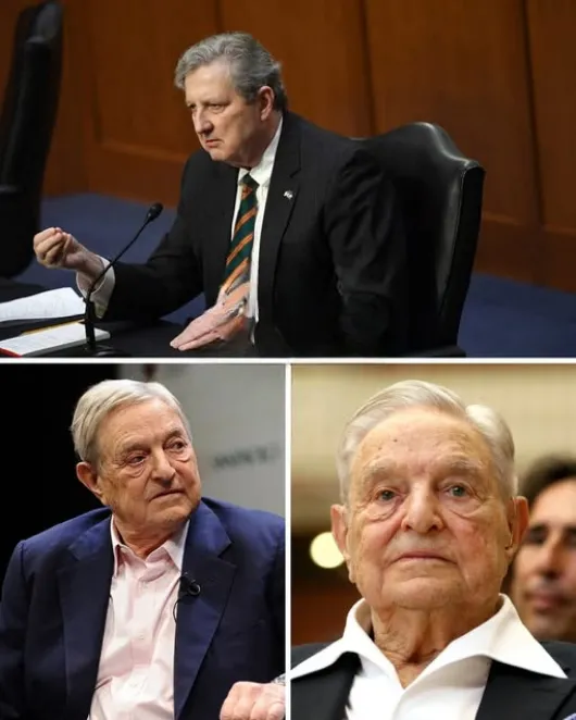 3.Senator John Neely Kennedy is targeting George Soros directly, pushing a b0mbshell bill to block the “secret bankrolling” of protests.