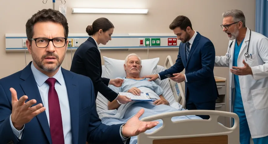 I gave my son a kidney in a Chicago hospital, and three days later he walked into my room in a suit and told me I wasn’t going back home