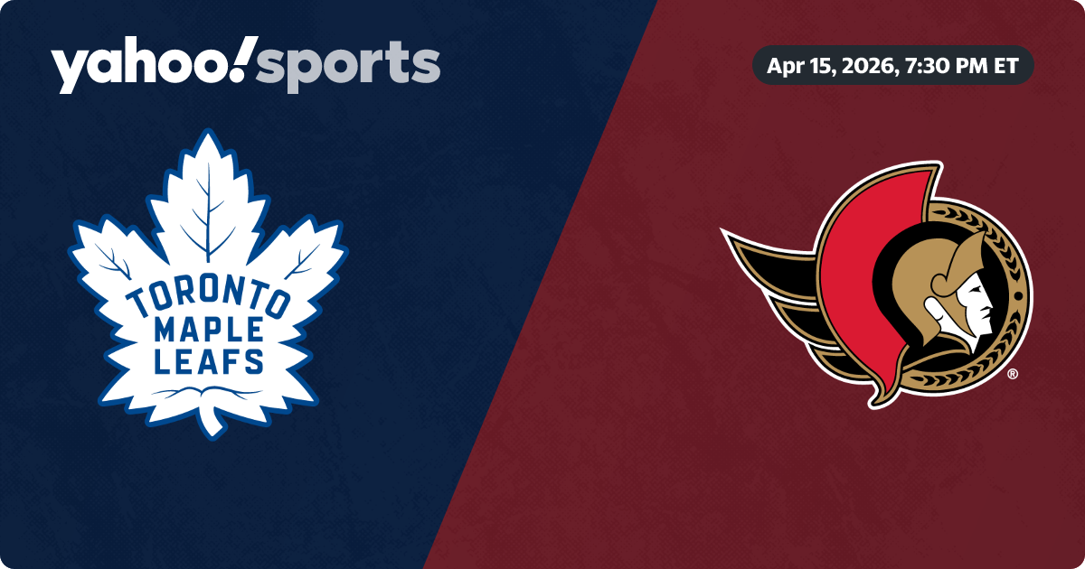 Toronto Maple Leafs @ Ottawa Senators: Live game updates, stats, play-by-play - Yahoo Sports