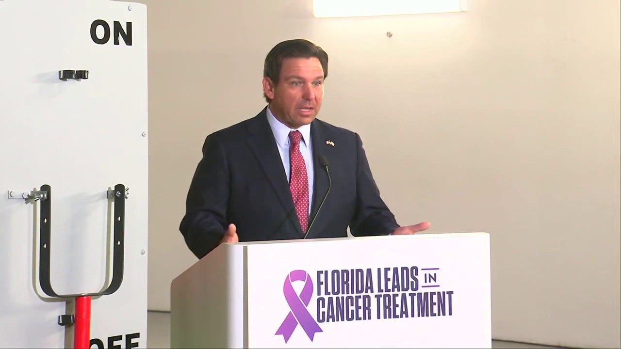 HOT: FLORIDA BREAKS MEDICAL GROUND AS DESANTIS & CASEY UNVEIL FIRST‑EVER CARBON ION CANCER THERAPY IN THE U.S. HOPE FOR MILLIONS.c1
