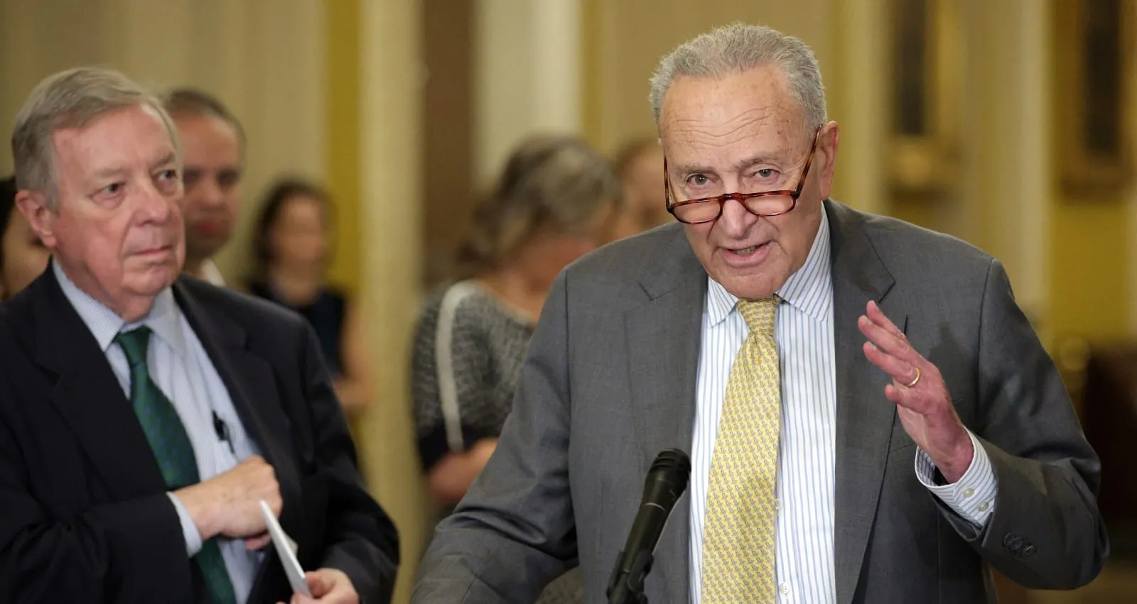 Schumer Threatens To Shut Govt Down Amid Fury From Base